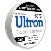 Леска ULTRON Fluorocarbon 0,60 мм, 24,0  кг, 25 м