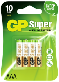Батарейка  GP Super Alkaline 24A(AAA/LR03) FSB4