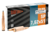 7,62х51(308Win) SP дозвук б/м томпак 9,4г(НПЗ)(20шт)